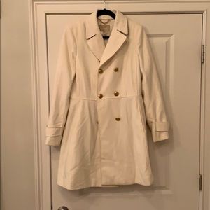 Banana Republic Cream pea coat